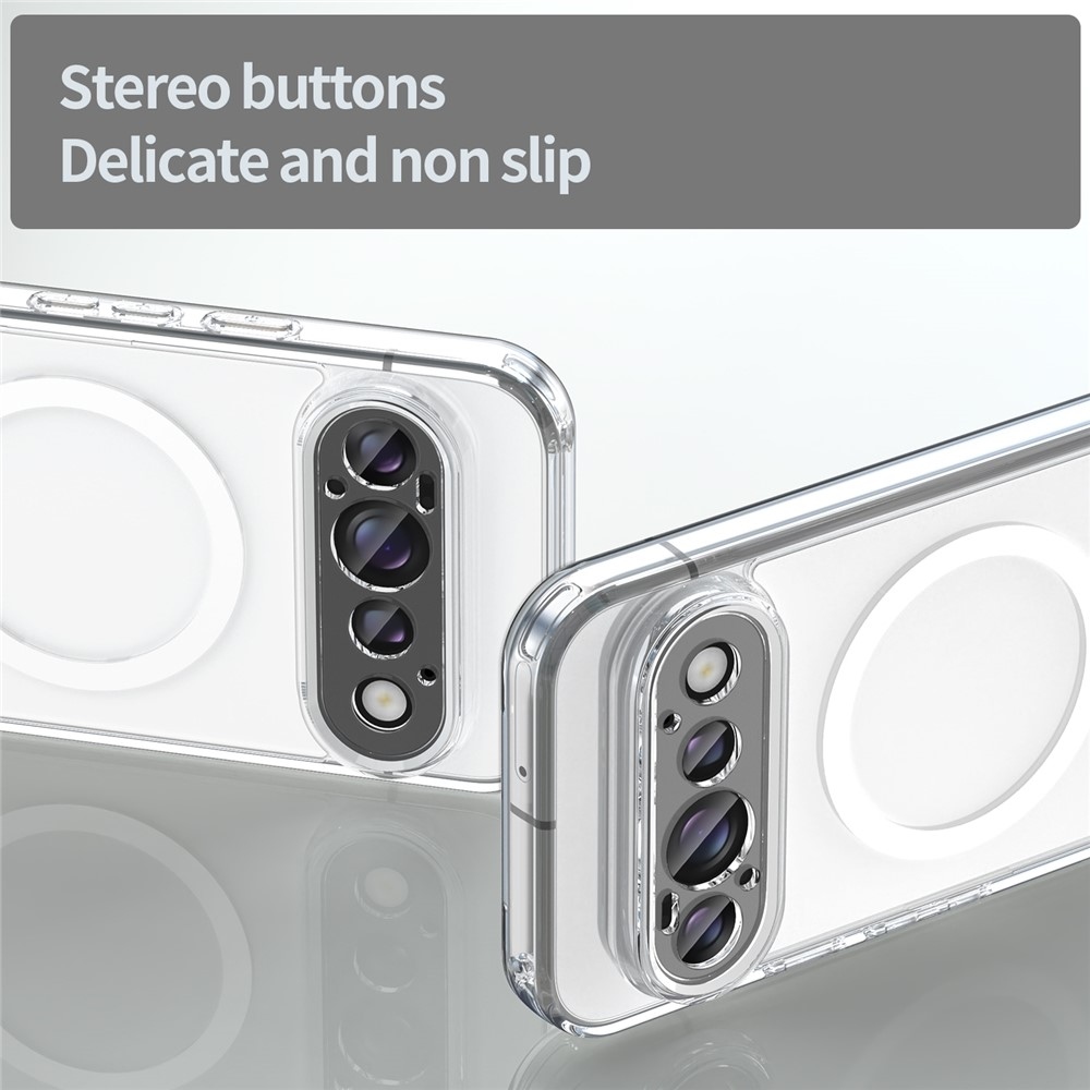 Átlátszó, merev hátlapos géltok MagSafe-kompatibilis a Google Pixel 11-hez – átlátszó
