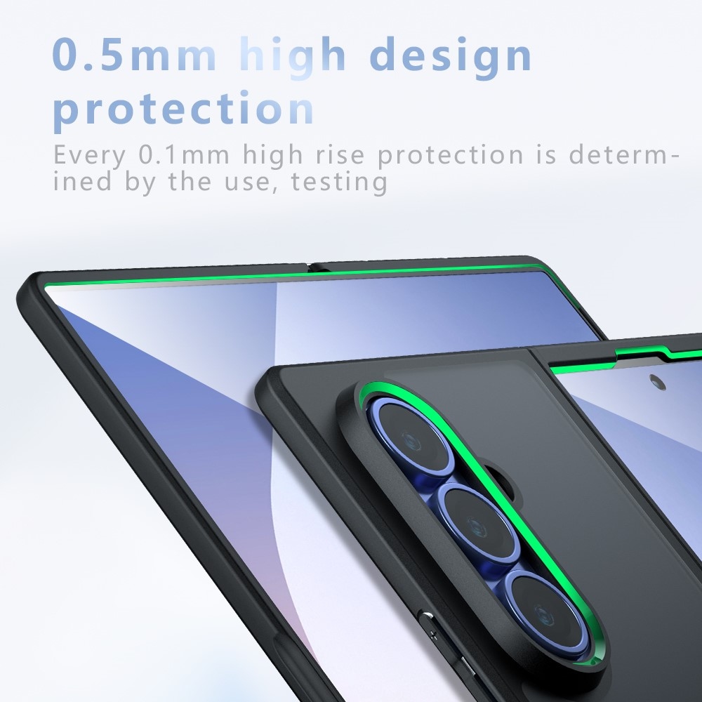 Átlátszó géltok merev háttámlával és MagSafe-kompatibilis a Samsung Galaxy Z Fold8 Ultra 5G-hez – átlátszó