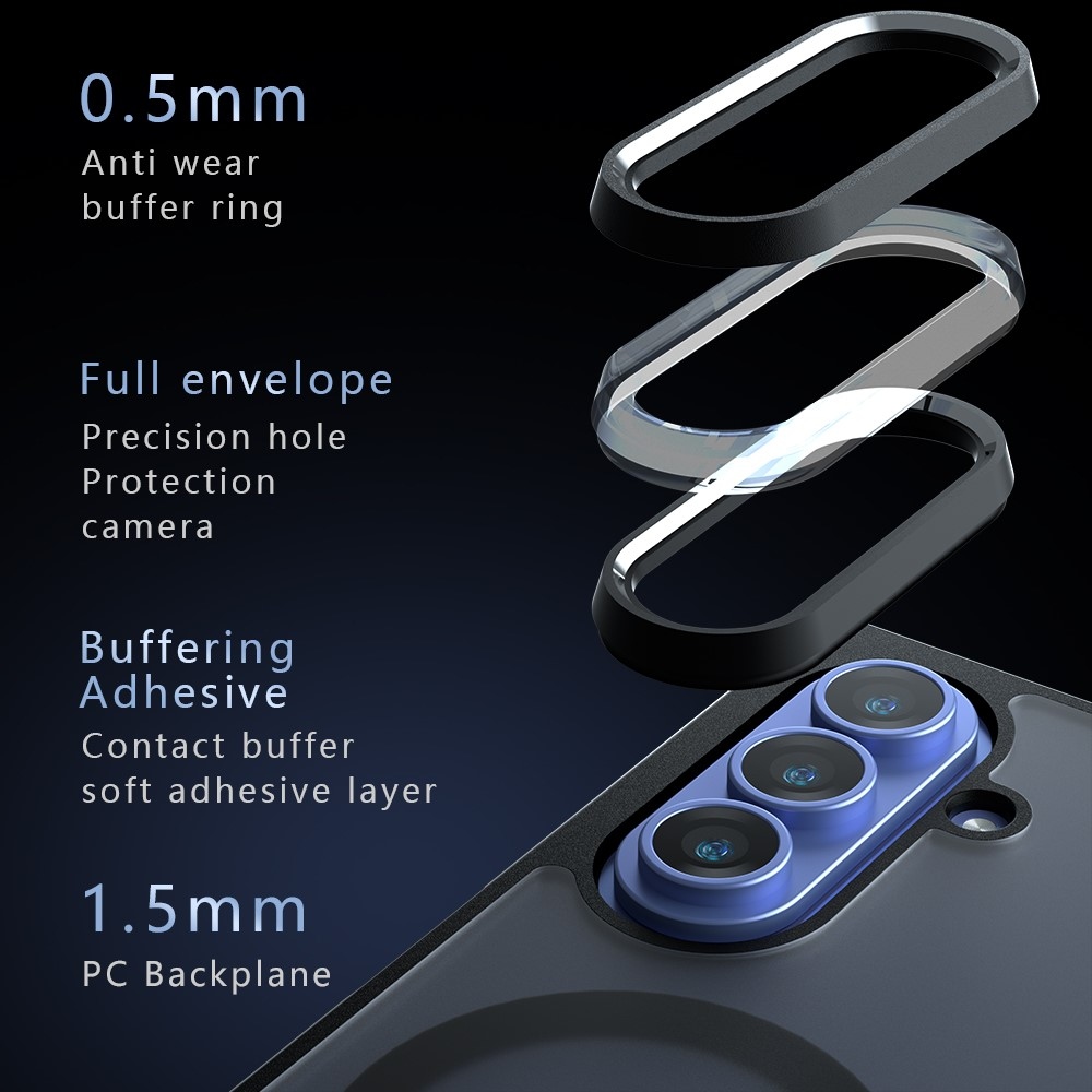 Átlátszó géltok merev háttámlával és MagSafe-kompatibilis a Samsung Galaxy Z Fold8 Ultra 5G-hez – átlátszó