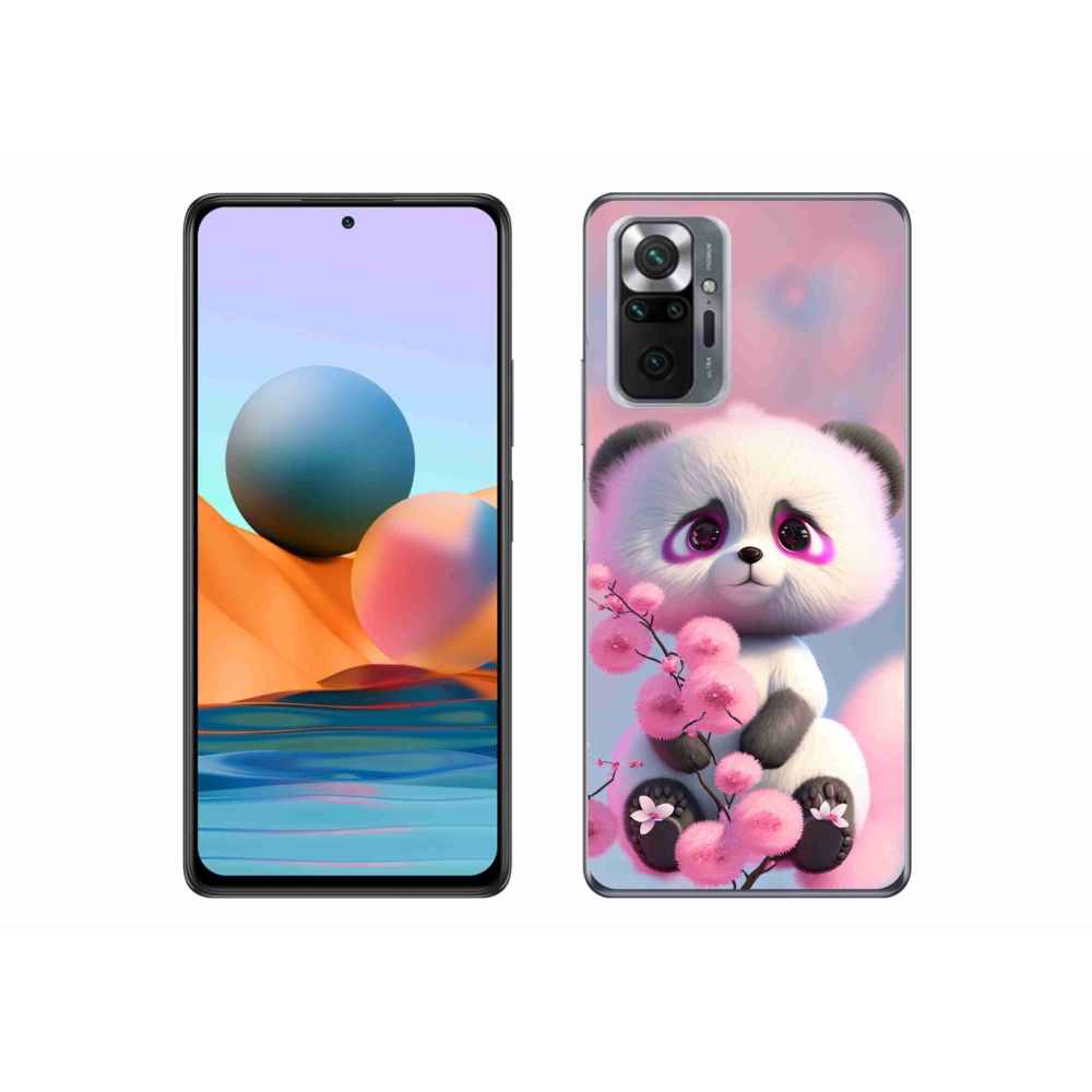 Gél borítás mmCase a Xiaomi Redmi Note 10 Pro számára - aranyos panda 1