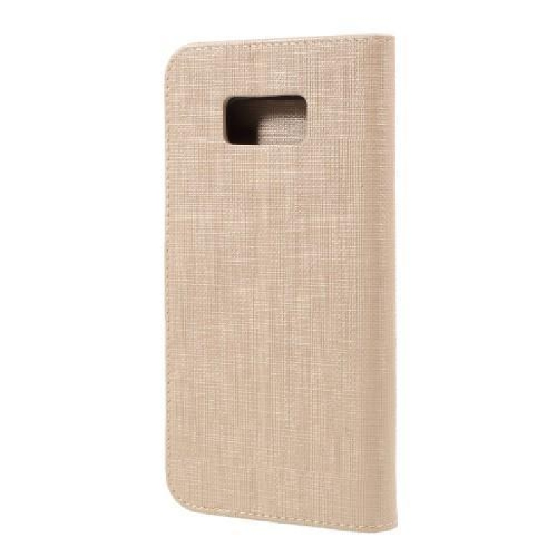 Clothy PU bőr tok Samsung Galaxy S8 Plus-hoz - arany színű