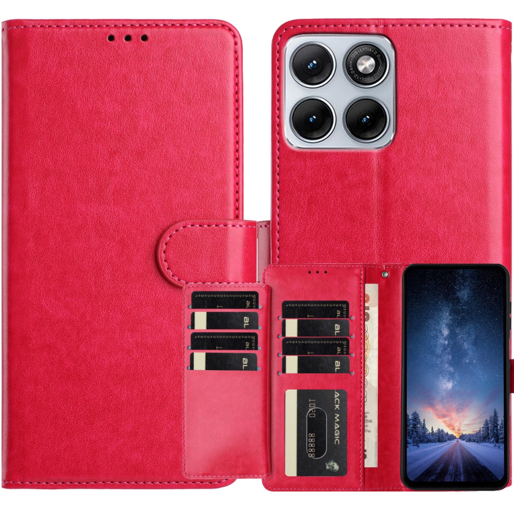 A Motorola Edge 70 Fusion 5G könyv tokja - rózsa