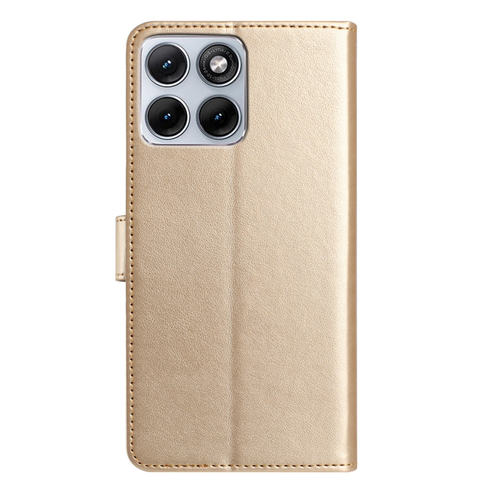 Könyvtáska a Motorola Edge 70 Fusion 5G készülékhez - arany színben