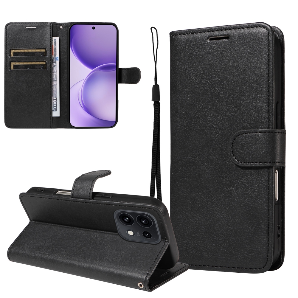 Clots könyvformájú tok az Oppo Reno 16 Pro 5G/Oppo Reno 16 5G készülékhez – fekete