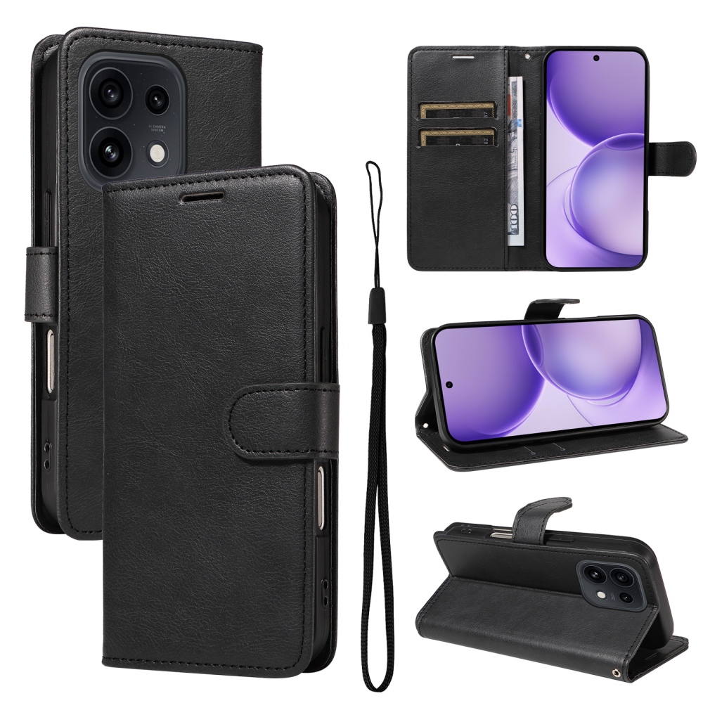 Clots könyvformájú tok az Oppo Reno 16 Pro 5G/Oppo Reno 16 5G készülékhez – fekete