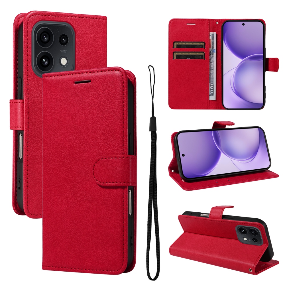 Clots könyvtok az Oppo Reno 16 Pro 5G/Oppo Reno 16 5G készülékhez – piros