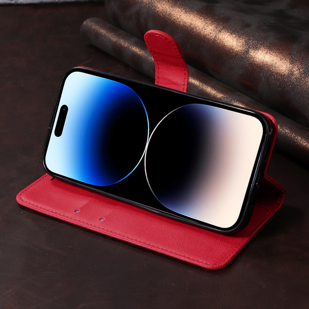 Clots könyvtok az Oppo Reno 16 Pro 5G/Oppo Reno 16 5G készülékhez – piros
