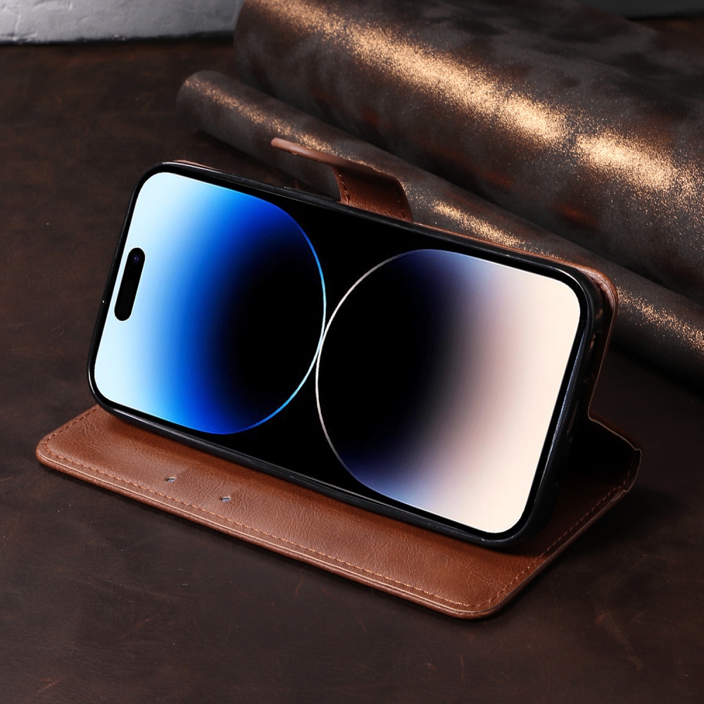 Clots könyvformájú tok az Oppo Reno 16 Pro 5G/Oppo Reno 16 5G készülékhez – barna