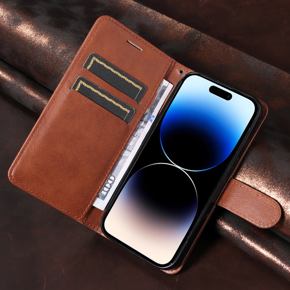 Clots könyvformájú tok az Oppo Reno 16 Pro 5G/Oppo Reno 16 5G készülékhez – barna