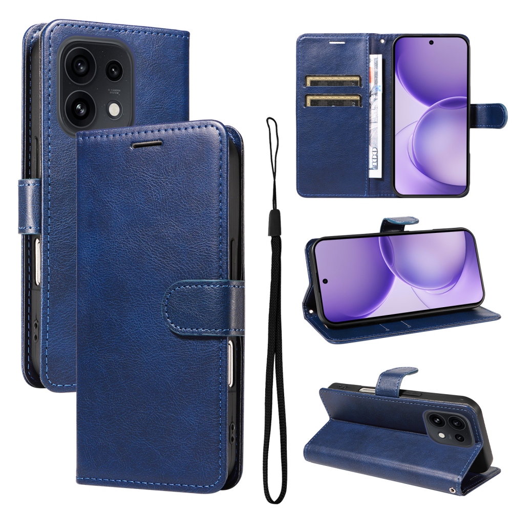 Clots könyvhátú tok az Oppo Reno 16 Pro 5G/Oppo Reno 16 5G készülékekhez – kék