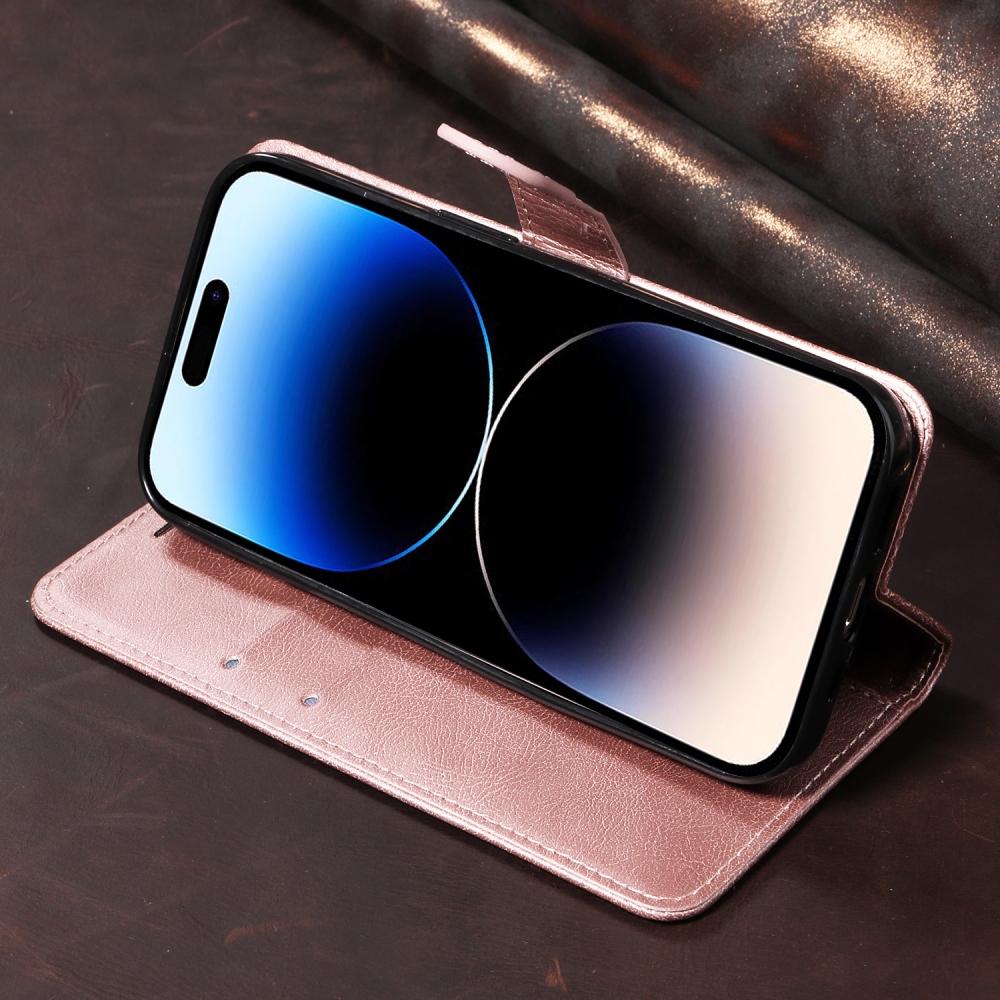 Clots könyvformájú tok az Oppo Reno 16 Pro 5G/Oppo Reno 16 5G készülékhez – rózsaszín