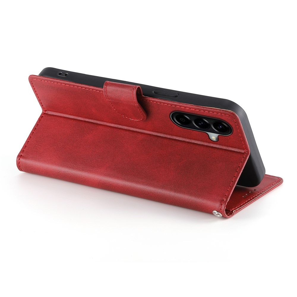 Vérrögök könyv tok Samsung Galaxy A37 5G-hez - piros