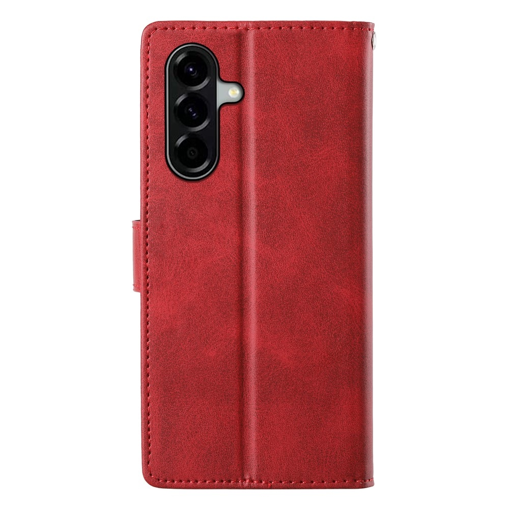 Vérrögök könyv tok Samsung Galaxy A57 5G-hez - piros