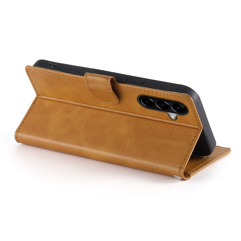 Vérrögök könyv tok Samsung Galaxy A57 5G - sárga