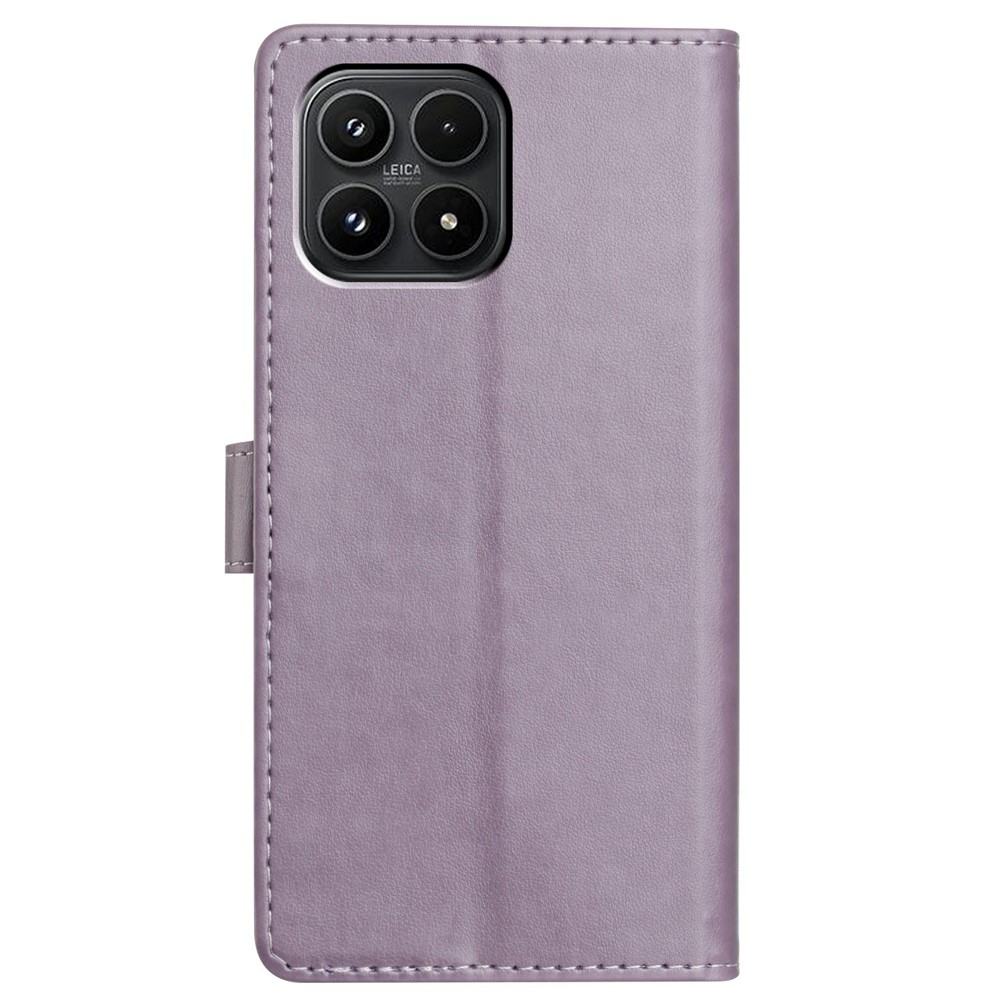 Vérrögök könyv tok Xiaomi 17 - lila