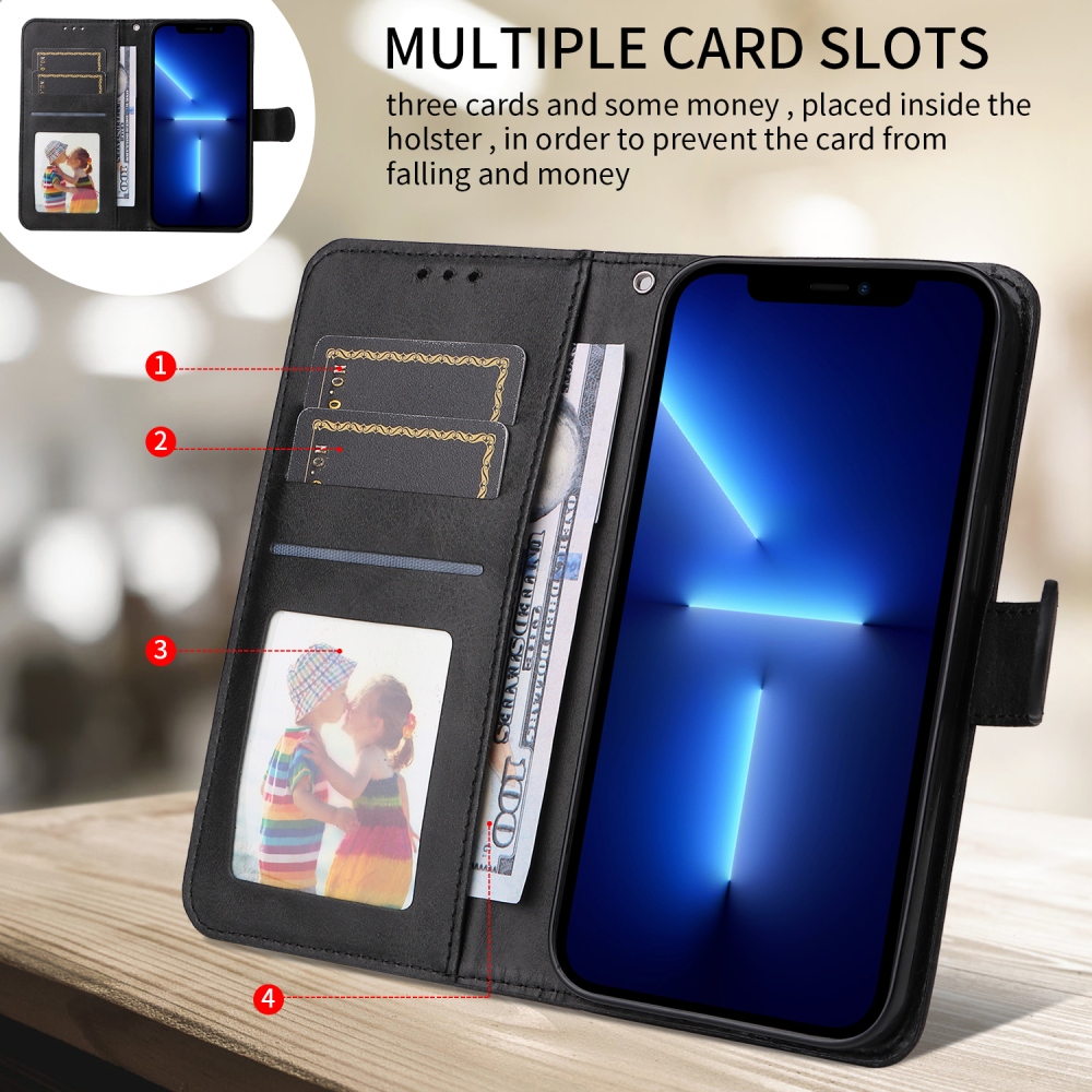 Vérrögök könyv tok a Xiaomi Poco F8 Ultra 5G számára - fekete