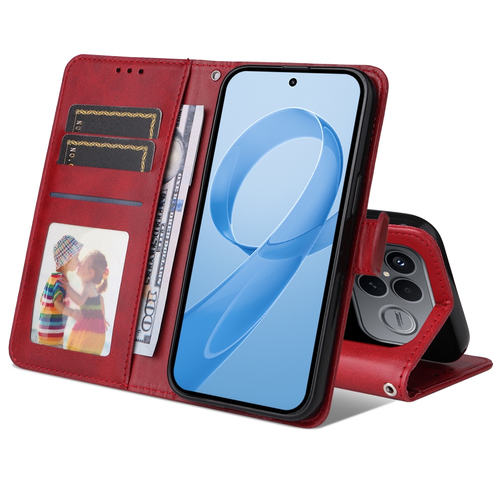 Vérrögök könyv tok a Xiaomi Poco F8 Ultra 5G-hez - piros