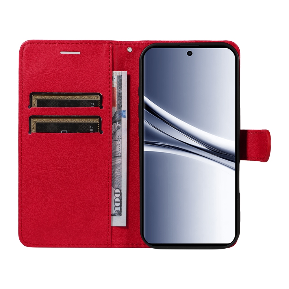 Vérrögök könyv tok Xiaomi Poco M8 5G/Redmi Note 15 5G/Note 15 4G - piros