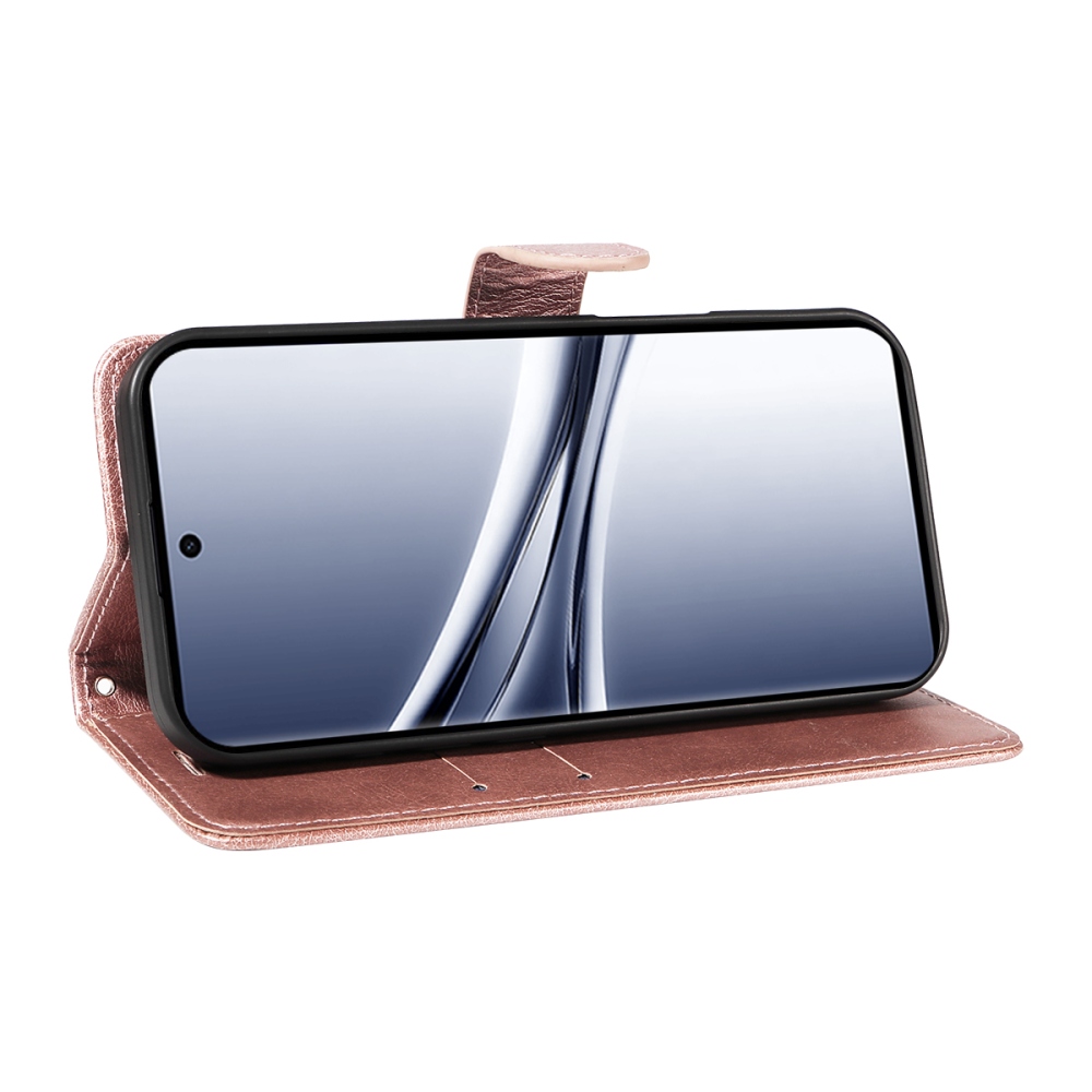 Vérrögök könyv tok Xiaomi Poco M8 5G/Redmi Note 15 5G/Note 15 4G - rózsa arany