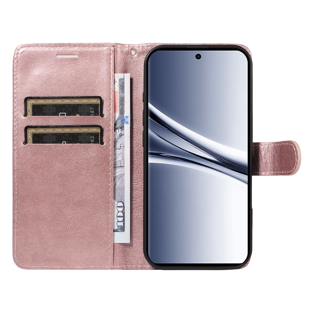 Vérrögök könyv tok Xiaomi Poco M8 5G/Redmi Note 15 5G/Note 15 4G - rózsa arany