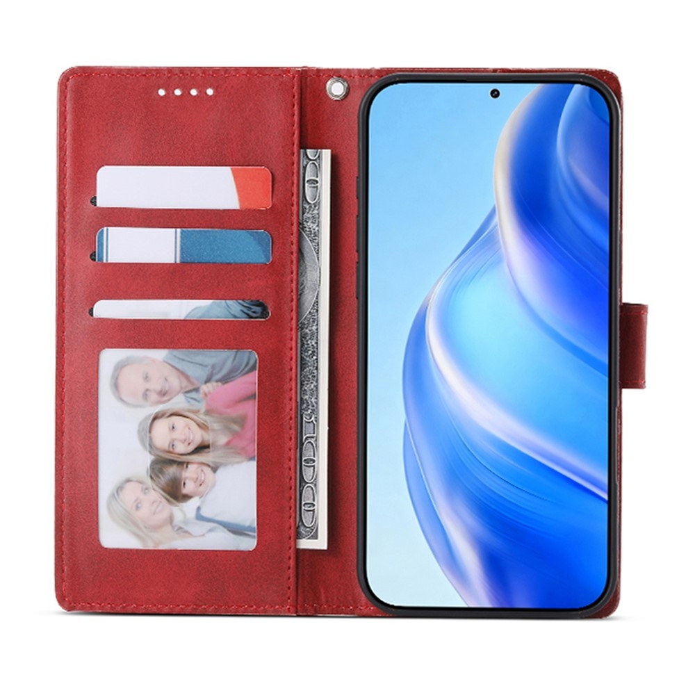 Clots könyvformájú tok a Xiaomi Redmi Note 17 4G/5G-hez – piros