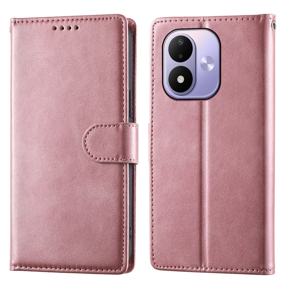 Clots könyvformájú tok a Xiaomi Redmi Note 17 4G/5G-hez – rózsaszín