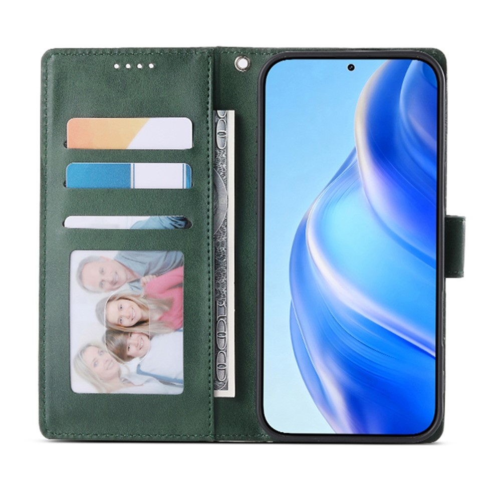 Clots könyvformájú tok a Xiaomi Redmi Note 17 4G/5G-hez – zöld