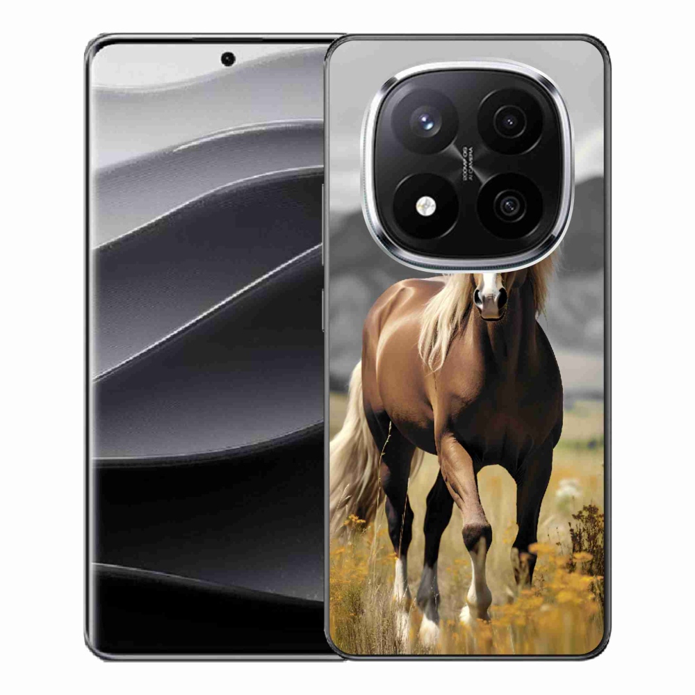 Zselés borítás mmCase a Xiaomi Redmi Note 14 Pro+ 5G - barna ló 1