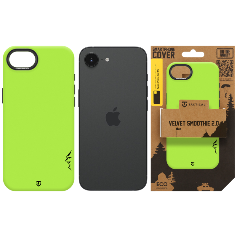 Tactical MagForce Velvet Smoothie 2.0 tok az Apple iPhone 16e/17e-hez, avokádó színben