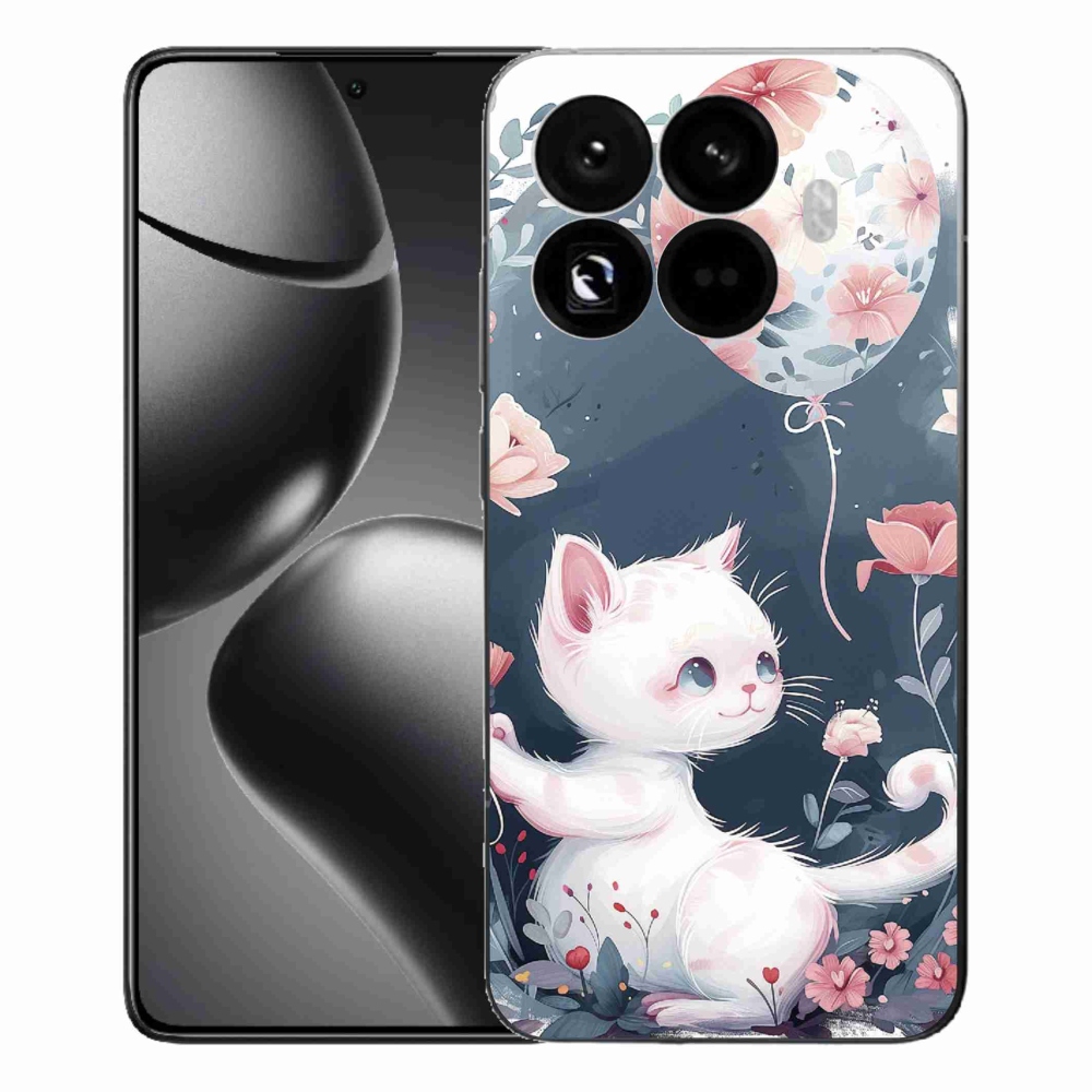 Gél borítás mmCase a Xiaomi 15T Pro számára - cica lufival