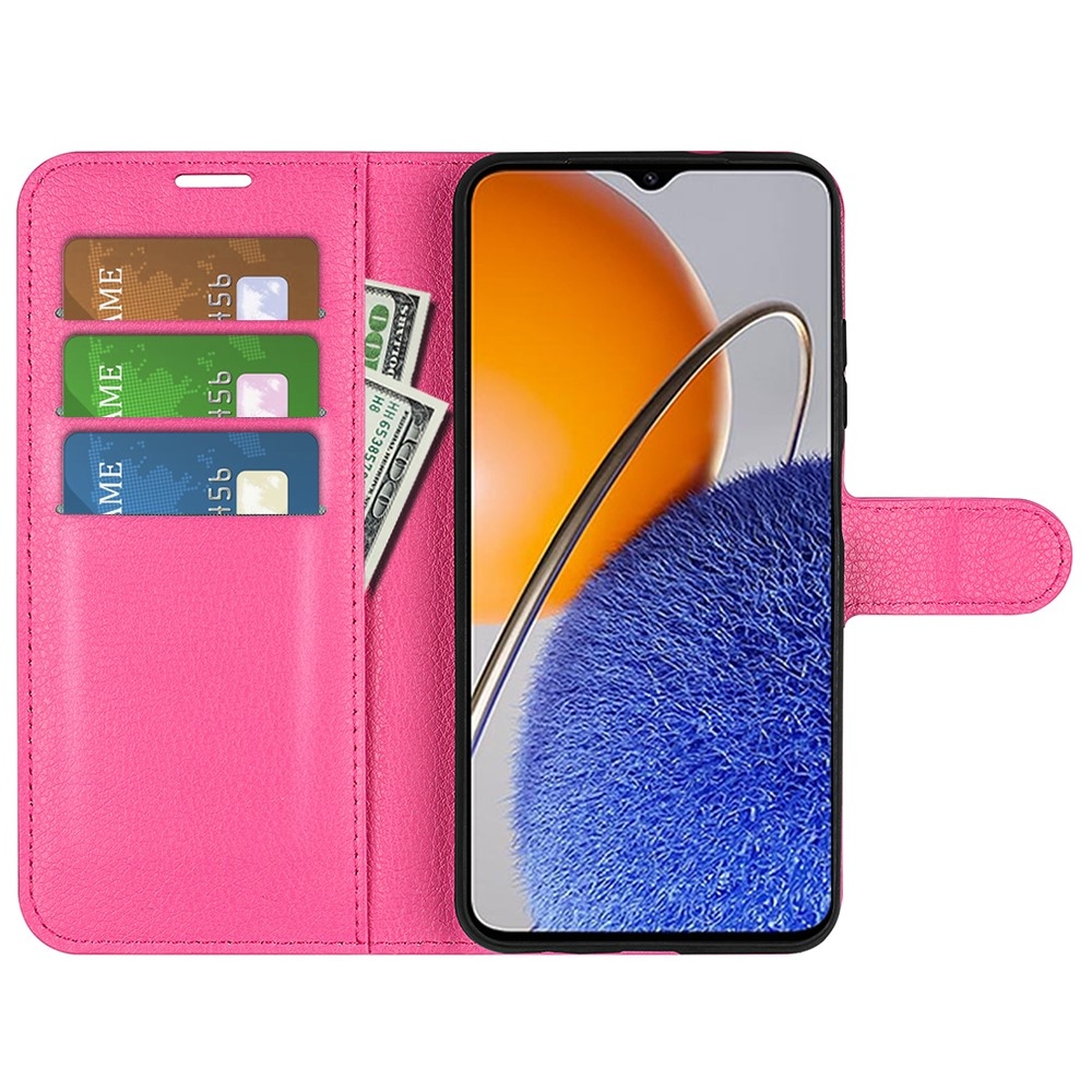 Litchi könyv tok a Huawei Nova Y61-hez - rózsaszínű
