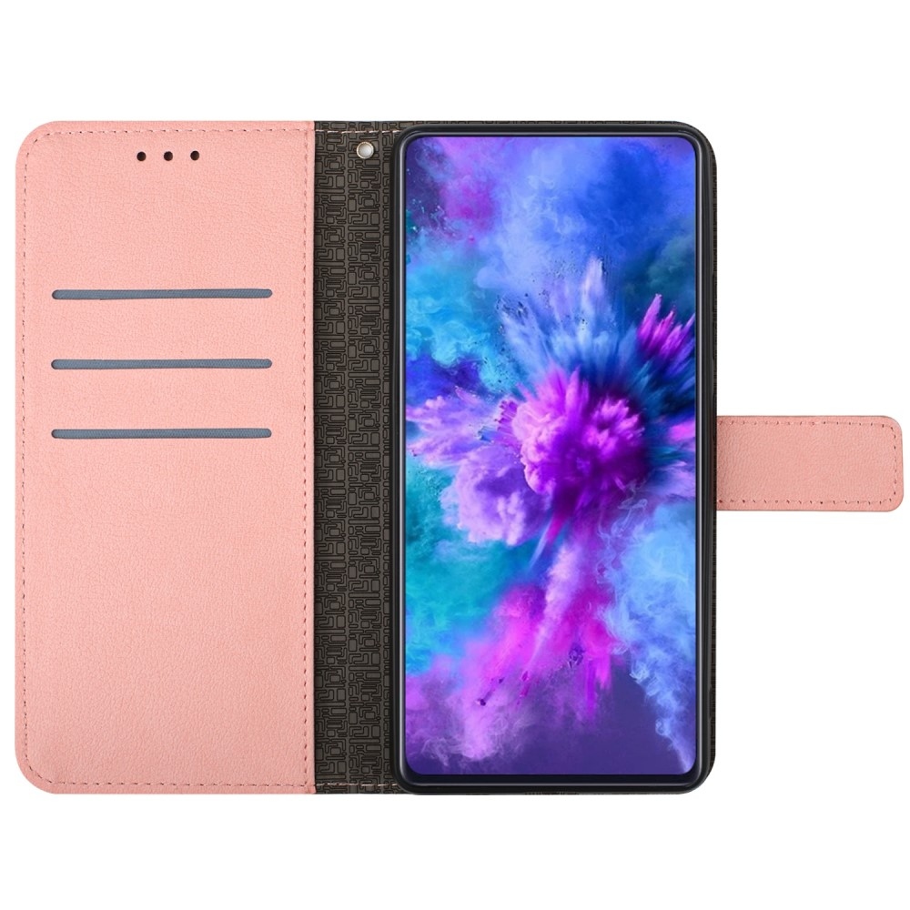 Fóliás könyvtáska Xiaomi Redmi A5 (173.45x79.35x8.45mm) - rózsaszínű