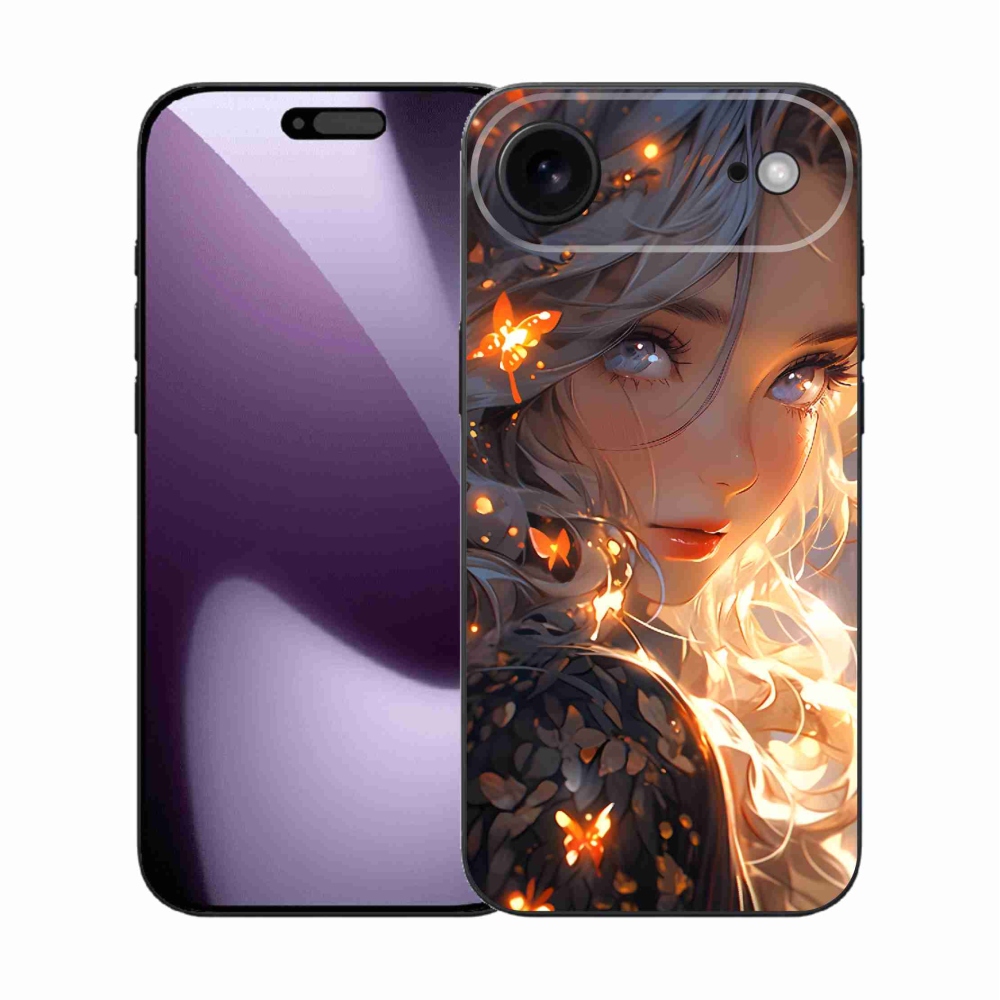 Gél borítás mmCase iPhone 17 Air készülékhez - lány és pillangók