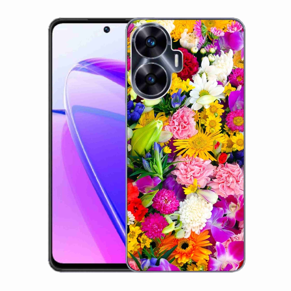 Zselés borítás mmCase a Realme C55 készülékhez - virág 12