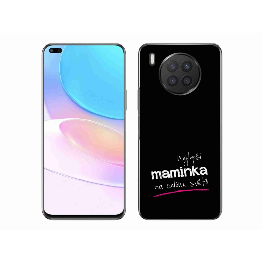 Gél borító mmCase a Honor 50 Lite-hoz - legjobb anya 4 fekete háttérrel