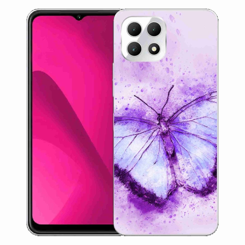 Zselés borítás mmCase a T-Mobile T Phone 2 készülékhez - lila pillangó