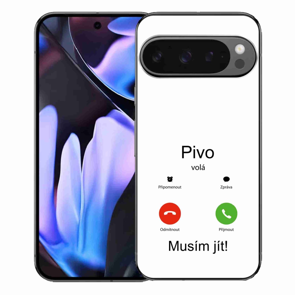 Gél borítás mmCase a Google Pixel 9 Pro XL-en - a sör fehér háttérrel hívja a sört