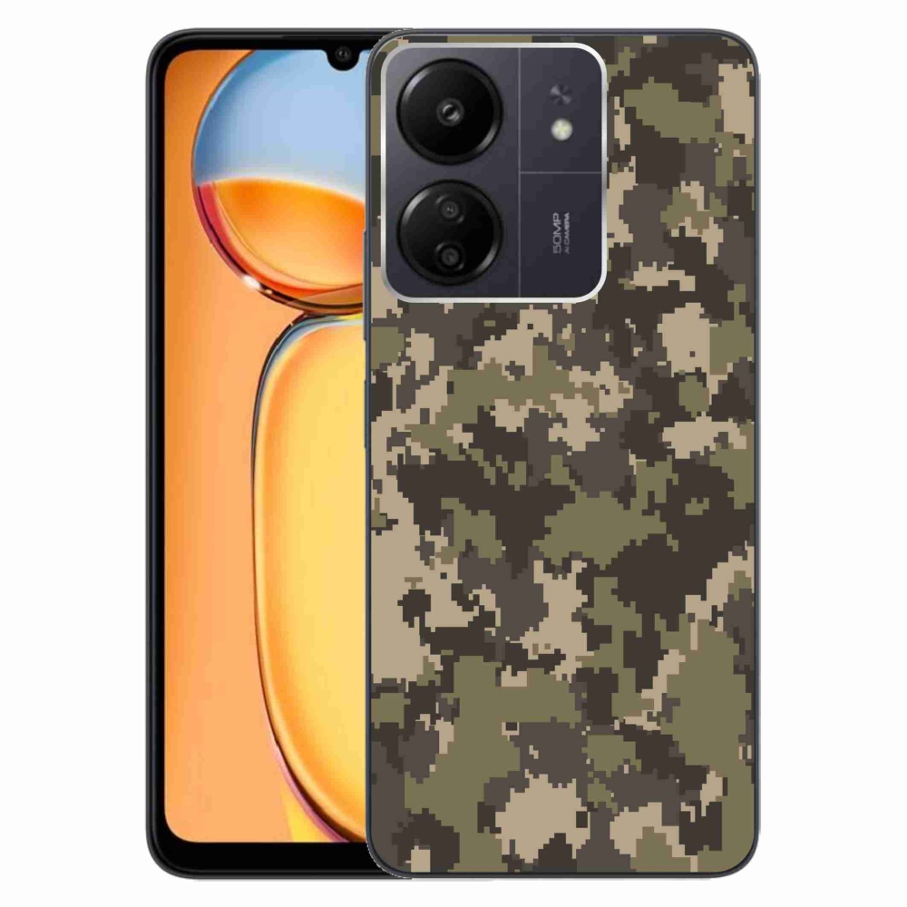 Gél borítás mmCase a Xiaomi Poco C65/Redmi 13C számára - terepszínű minta 12