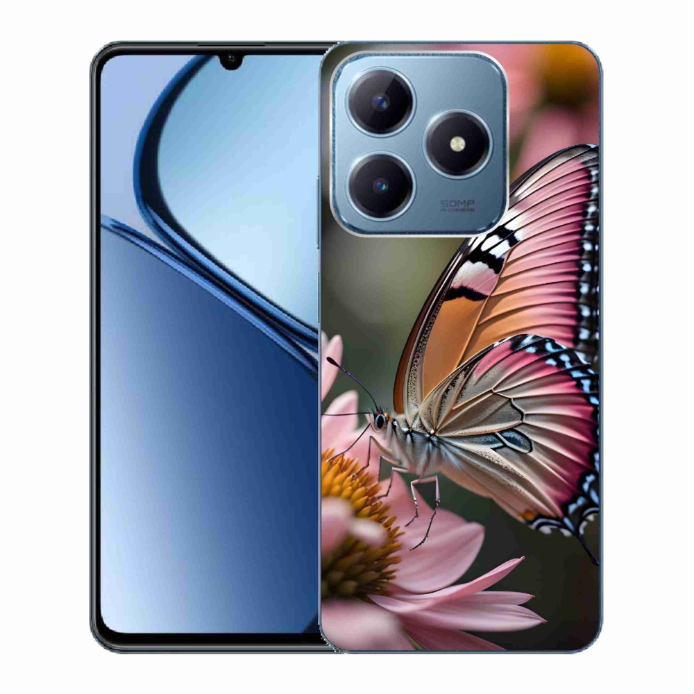 Zselés borítás mmCase a Realme C63 készülékhez - színes pillangó