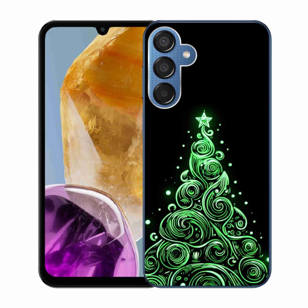 Gél borítás mmCase Samsung Galaxy M15 5G - neon karácsonyfa 3