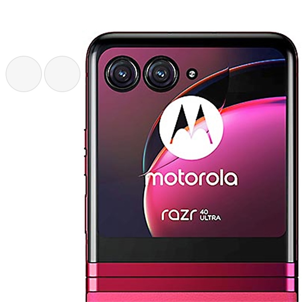 A Motorola Razr 40 Ultra 5G fényképezőgép lencséjének üvege