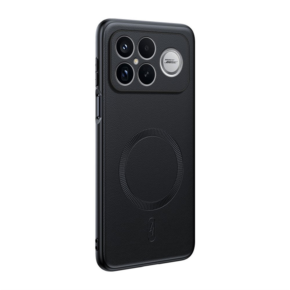 Bevont zselés tok műbőrrel és MagSafe a Xiaomi Poco F8 Ultra 5G-n - fekete