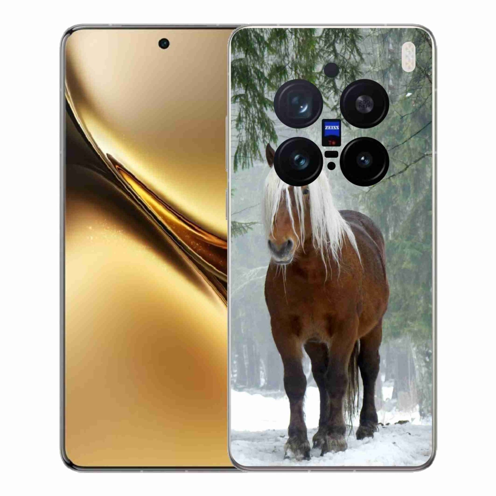 Zselés borítás mmCase a Vivo X200 Pro 5G-hez - ló az erdőben