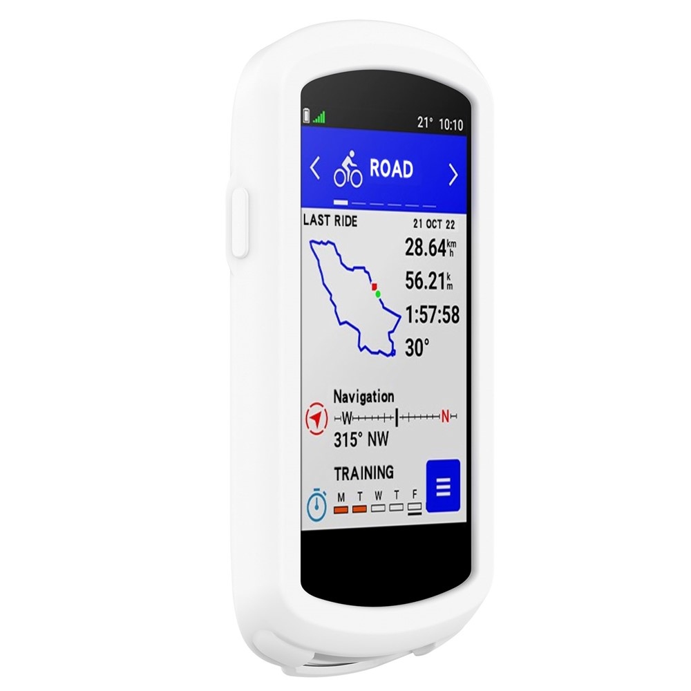 Szilikon tok Garmin Edge 1040 GPS kerékpáros komputerhez - fehér