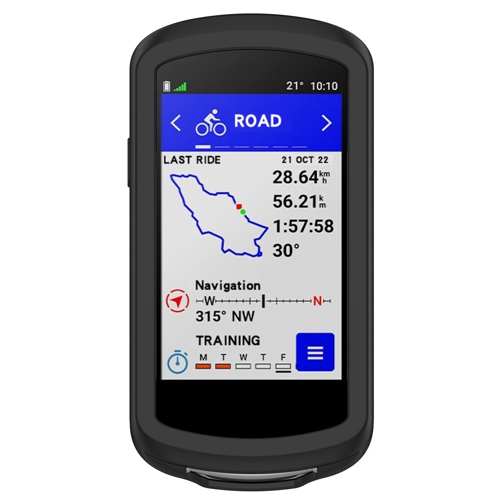 Szilikon tok Garmin Edge 1040 GPS kerékpáros komputerhez - fekete