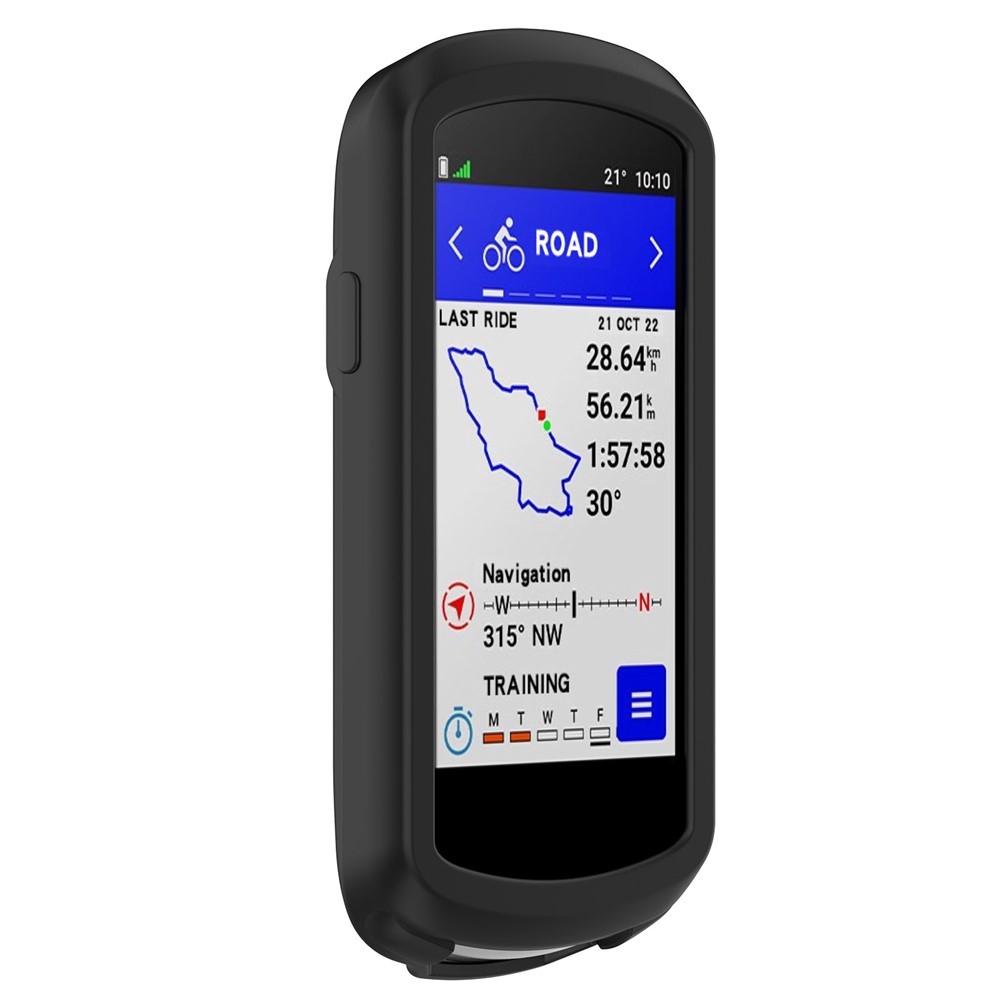 Szilikon tok Garmin Edge 1040 GPS kerékpáros komputerhez - fekete