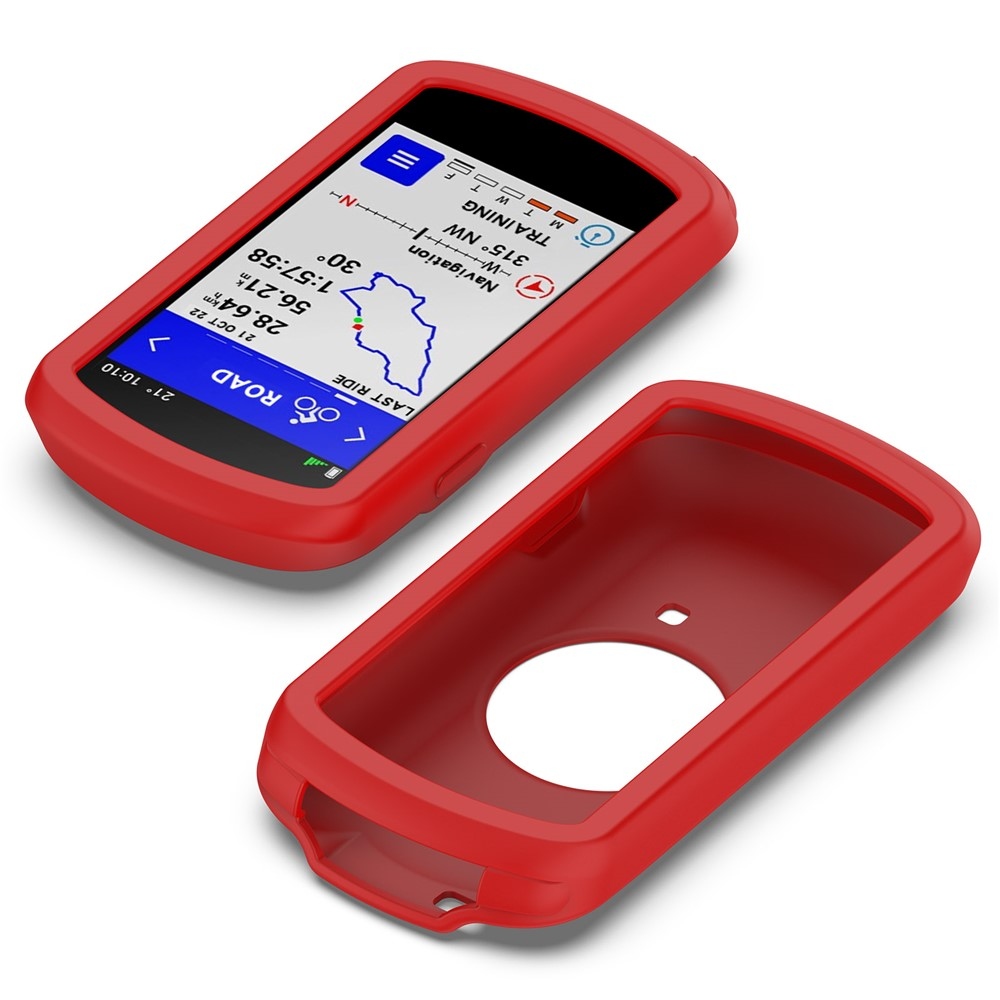 Szilikon tok Garmin Edge 1040 GPS kerékpáros komputerhez - piros