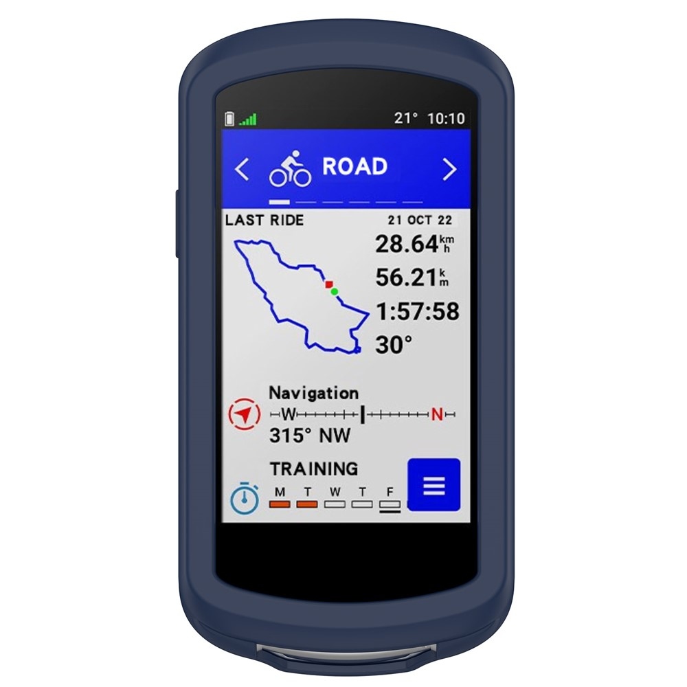 Szilikon tok Garmin Edge 1040 GPS kerékpáros komputerhez - kék