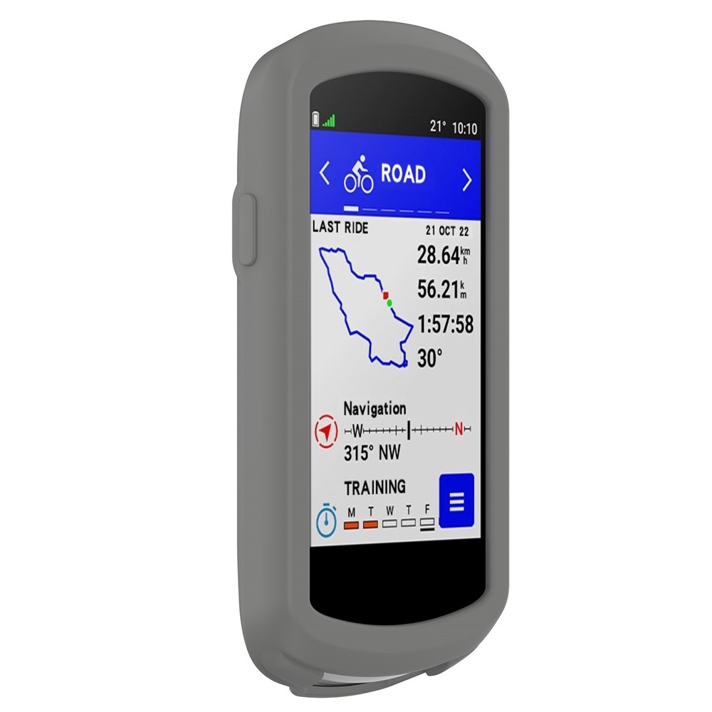 Szilikon tok Garmin Edge 1040 GPS kerékpáros navigációhoz - sötétszürke