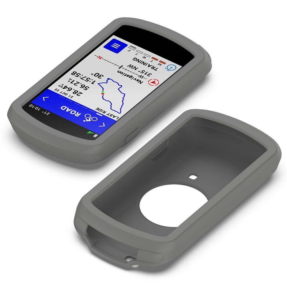 Szilikon tok Garmin Edge 1040 GPS kerékpáros navigációhoz - sötétszürke